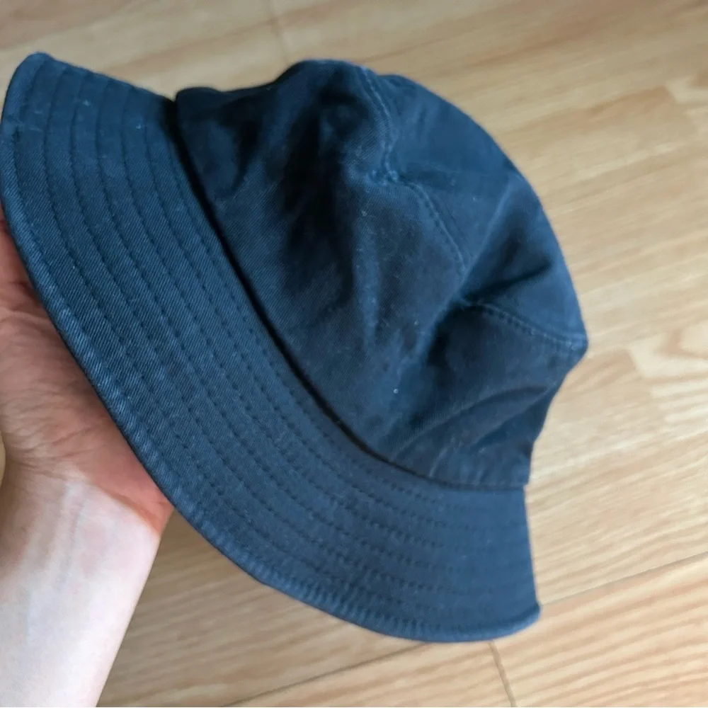 Smiley Face Black Bucket Hat Adult